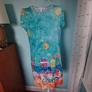 EUC Leoma Lovegrove Short Sleeve Summer Print Dress